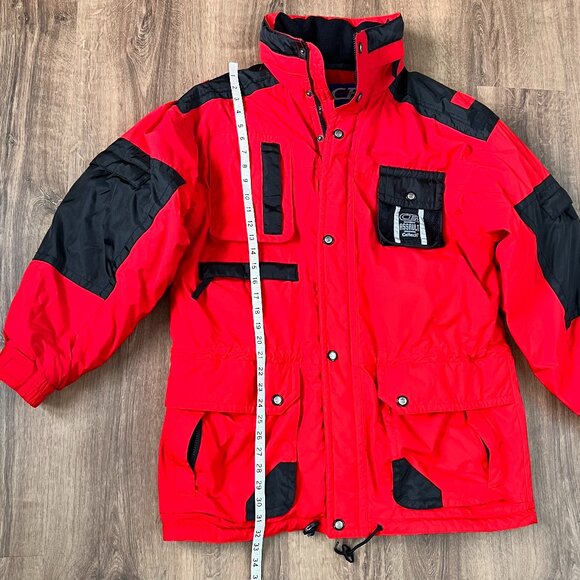 CB Sports Vintage Red Ski Jacket Jacket Coat Assault Celtech Sz L - Picture 9 of 14